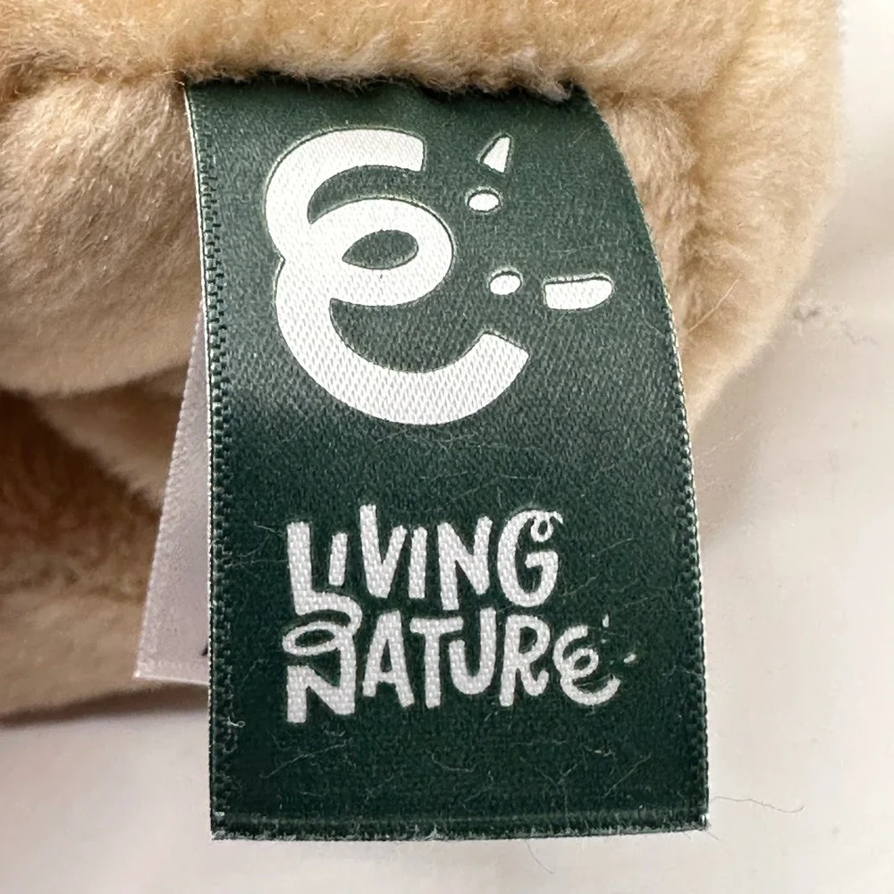 NWT Living Nature Naturli Pug Plush Stuffed Animal Eco Friendly Fawn Dog AN439